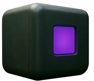 Glowing Cube Illustration